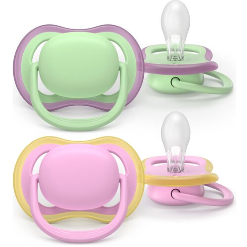 Philips tolažilna duda - silikon Ultra Air enob. 6-18m, Ž, 2/1 Slike