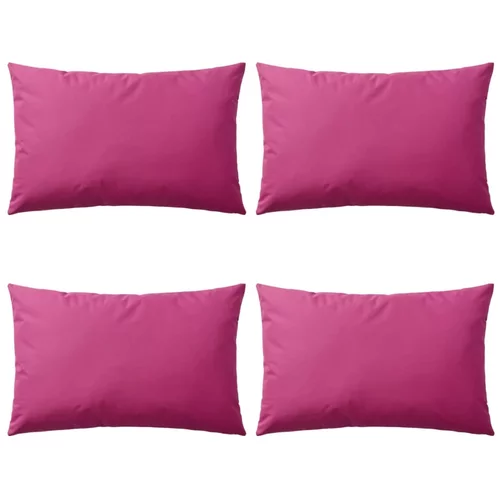  Vrtni jastuci 4 kom 60 x 40 cm ružičasti