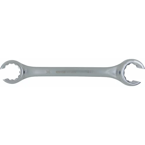Ks Tools Odprt dvojni obročasti ključ, zamaknjena oblika, 12-roba oblika, 36 x 41 mm