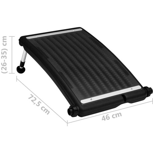 VidaXL Zakrivljeni solarni paneli za grijanje bazena 2 kom 72,5x46 cm Slike