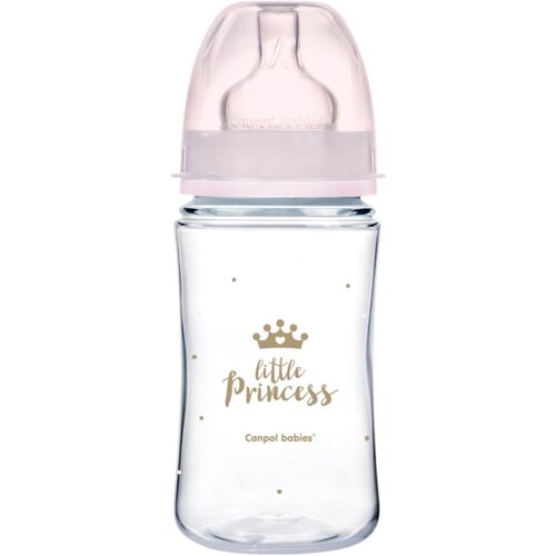Canpol Royal Baby Easy Start Anti-Colic Bottle Little Princess bočica za bebe 240 ml za djecu Slike