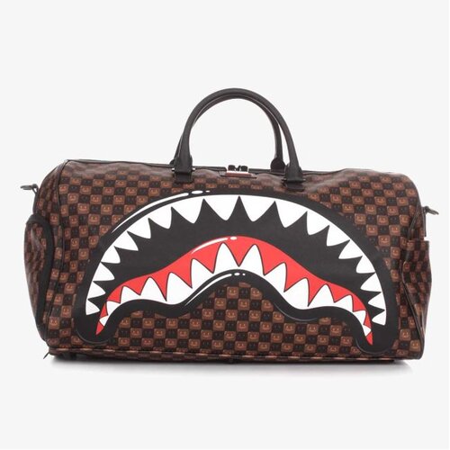Sprayground Sharks in paris wtf bubble brown check d Slike