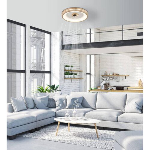 Globo 03650 - LED plafonsko svetlo sa ventilatorom GATIAN LED/30W/230V braon + daljinski upravljač Slike