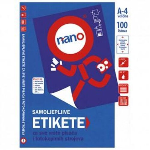 NANO Etikete za laserske i ink-jet pisače, za registratore , N-100, 192x61 mm, 100/1 Cene