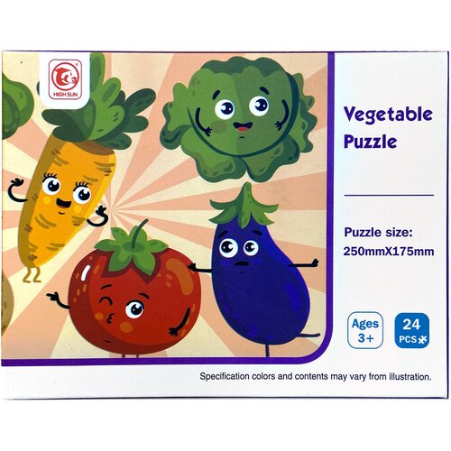  Dječje puzzle povrće i domaće životinje 24 komada Model 02 Cene