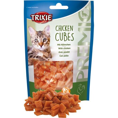 Trixie premio chicken kockice 50g sa piletinom - poslastica za mačke Cene