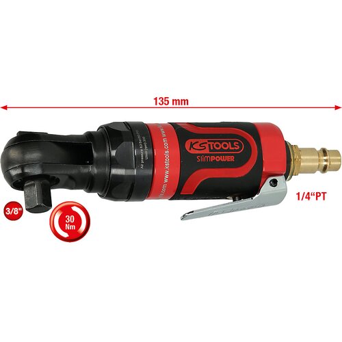 Ks Tools Mini pnevmatska preklopna raglja SlimPOWER, maks. 6,3 bar (90 psi), 3/8'' Cene