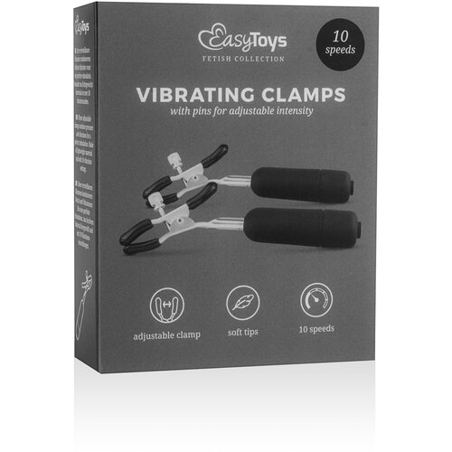 EasyToys - Fetish Collection stezaljke za bradavice s vibratorom Slike