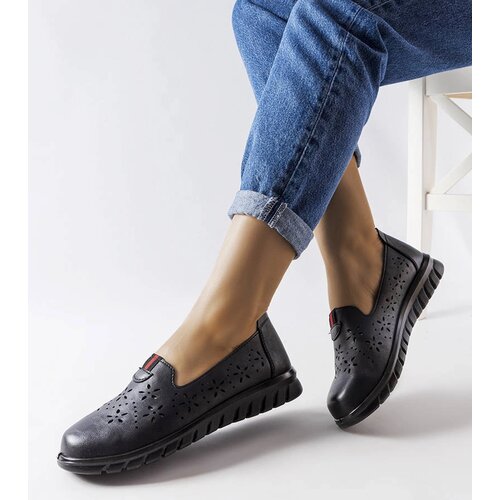 Gemre Black lightweight moccasins of Jola Cene