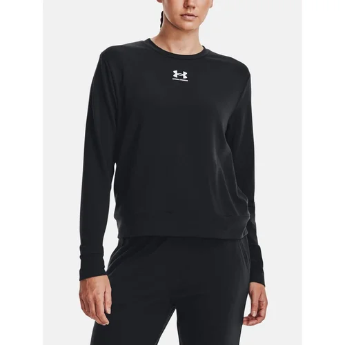 Under Armour T-Shirt Rival Terry Crew-BLK - Women