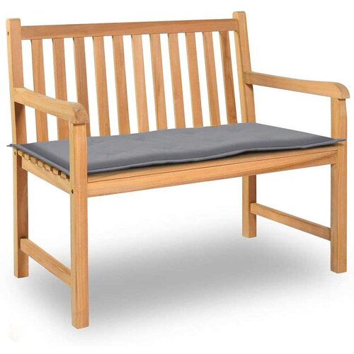  Jastuk za vrtnu klupu sivi 100 x 50 x 3 cm od tkanine Oxford Slike