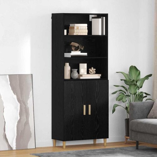  Highboard Crni hrast 69,5 x 32,5 x 180 cm Konstruirano drvo Cene