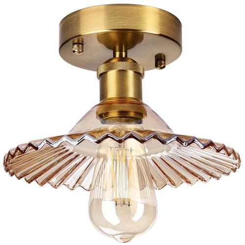  Stropni luster TRISH 1xE27/15W/230V zlatna/dimljeno bež Cene
