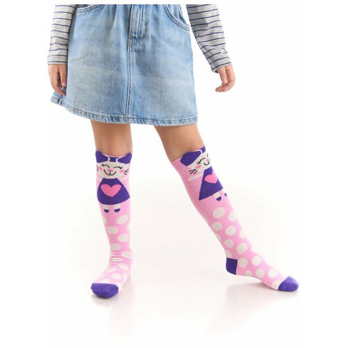 Denokids Socks - Pink - With Slogan Slike