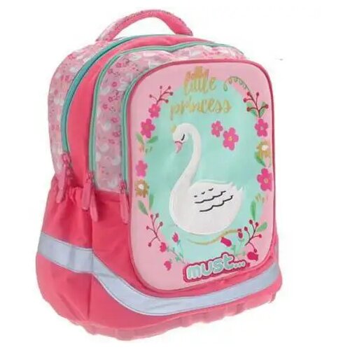 Luna must: roza &scaron;kolska torba s tri pregrade s ergonomskim &scaron;e&scaron;irom, ruksak 30x16x42cm. Cijene