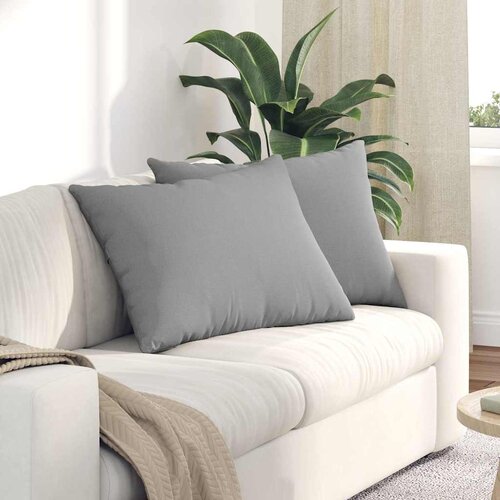 vidaXL Blazine za kavč 2 pcs Siva 70 x 50 cm blago Cene