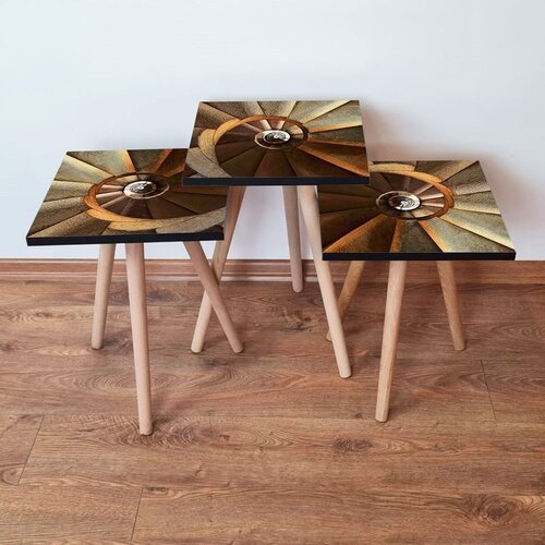 Hanah home Set 3 stočića 3Shp360 Brown Cene