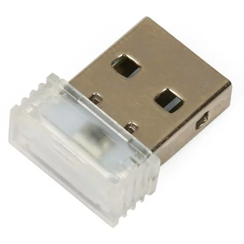USB LED NANO svetilka 1 SMD za powerbank ali laptop bela AKCIJA
