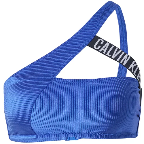 Calvin Klein Swimwear Bikini gornji dio 'Intense Power' kobalt plava / crna / bijela