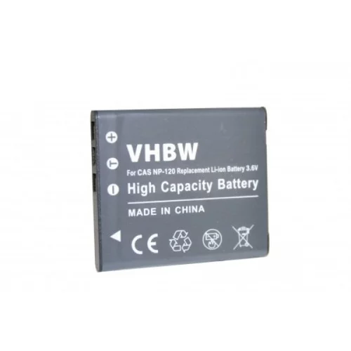 VHBW Baterija NP-120 za Casio Exilim EX-S200 / EX-ZS10 / EX-ZS30, 600 mAh