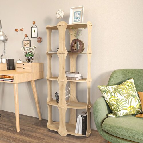 Woody Fashion Polica za knjige Ayzi Oak Cene