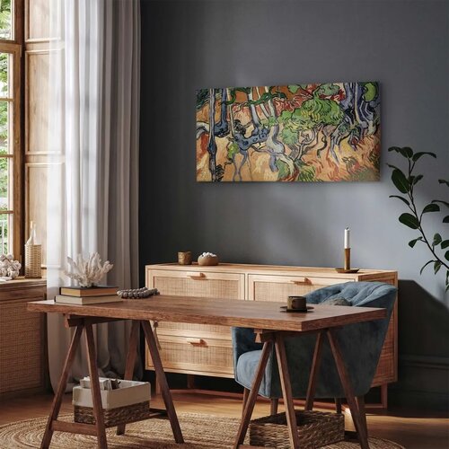  Slika - Vincent Van Gogh &amp;ndash; Tree roots 60x30 Na talijanskom platnu Slike