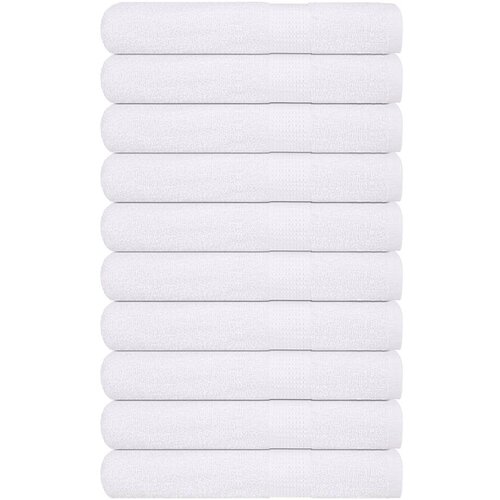 vidaXL Brisače za savno 10 kos bela 80x200 cm 360 g/m² 100% bombaž Cene