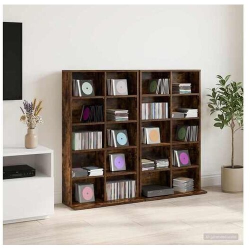 vidaXL CD ormar 2 kom. Dimljeni hrast 65 x 23 5 x 97 5 cm - Dimljeni hrast 2 65 x 23 5 x 97 5 cm Cijene