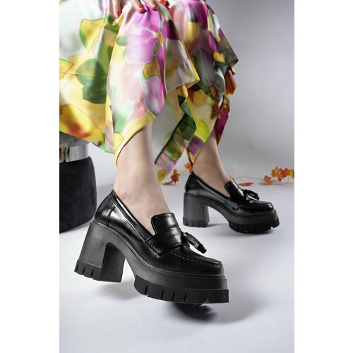 Riccon Aendorei Women's Loafer 0012509 Matte Black Patent Leather Slike