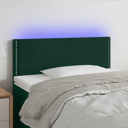  LED uzglavlje tamnozeleno 100x5x78/88 cm bar&scaron;unasto Cijene