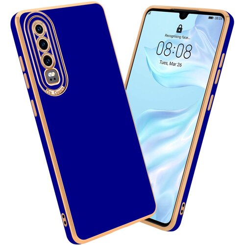 Cadorabo Ohi&scaron;je, združljiv s Huawei v sijajnem modrem - rožnati zlatu - za&scaron;čitni pokrov iz fleksibilnega silikona TPU in z za&scaron;čito pred kamero, (20592959) Cene