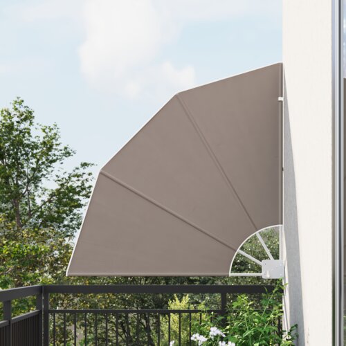 vidaXL Zaslon za zasebnost na balkonu Taupe 115 x 115 cm blago Cene
