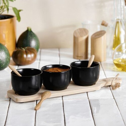  Činija SET FINCAN 32x8cm 3kom - Black - HML Cene