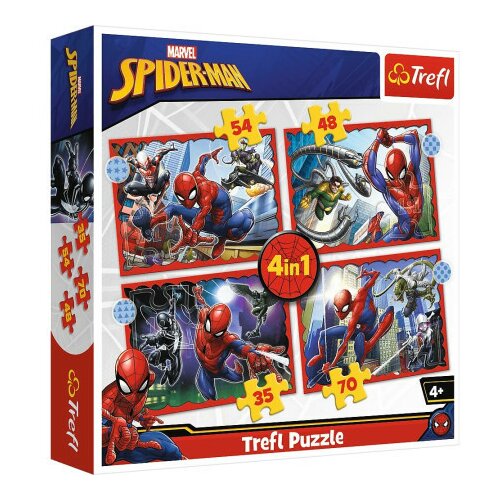 TREF LINE puzzle 4in1 in spider man ( T34384 ) Slike