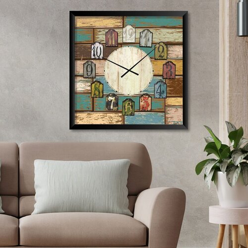 Wallity Dekorativni zidni sat STMDF11, 45x45 cm Cene