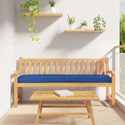 Vanjski Blazina za paleto za klop Royal Blue 200x40x8 cm Oxford tkanina, (22090573) Cene