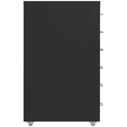 VidaXL mobilni ormarić za spise crni 28 x 41 x 69 cm metalni Slike