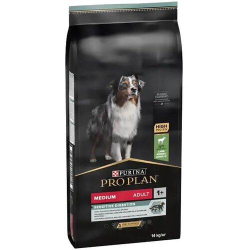 Purina PRO PLAN Sensitive Digestion Medium Adult Lamb - hrana za odrasle pse srednjih rasa sa jagnjetinom (14kg) Slike