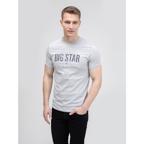 Big Star Man's T-shirt 150045 Grey Slike
