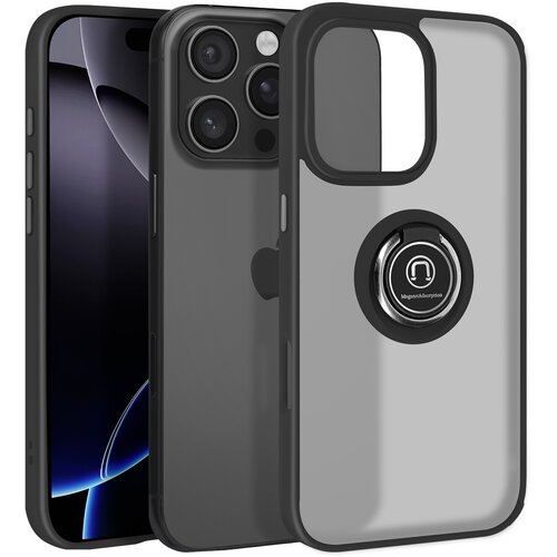 AVIZAR Ohišje za iPhone 16 Pro Max Bague Métallique Support Vidéo, Črna, (5000014662) Cene