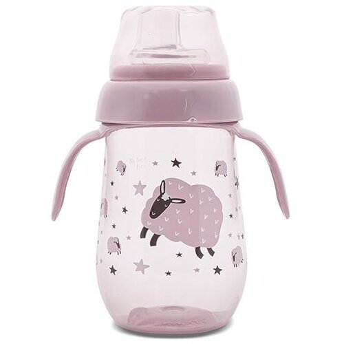 Lorelli SOLJA NON-SPILL WIDE NECK MY FRIEND - MELLOW ROSE (260ml) Cene