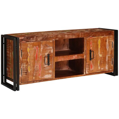 TV ormar Šareni 120 x 33 x 50 cm masivno obnovljeno drvo Cene