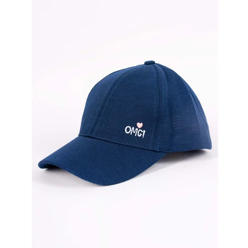 Yoclub kids's baseball cap CZD-0595G-A100 navy blue