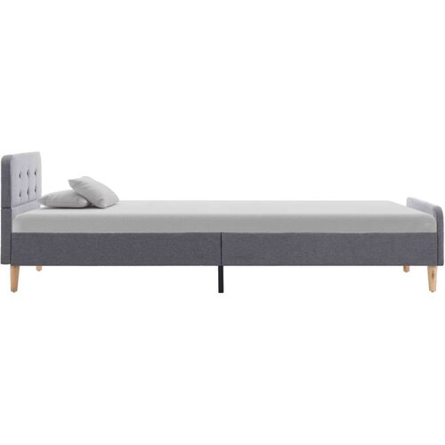 VidaXL okvir za krevet od tkanine svjetlosivi 100 x 200 cm Slike