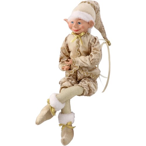 Festa Ralphie, novogodi&scaron;nja dekoracija, patuljak, zlatna, 43cm Cene