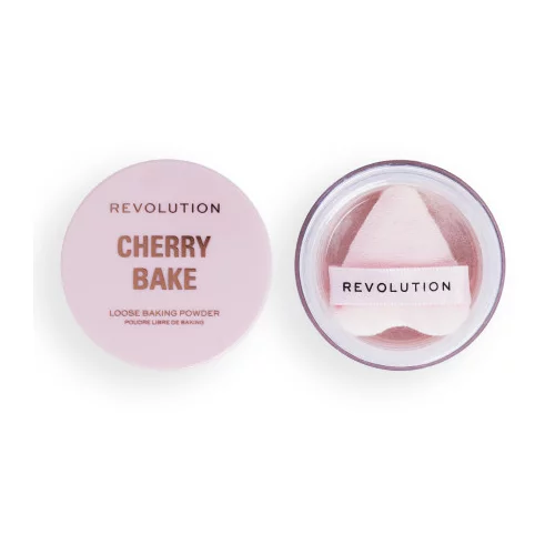 Revolution puder v prahu - Y2K Baby Cherry Bake Loose Powder & Puff