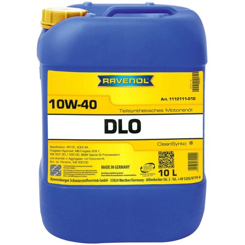 RAVENOL Ulje za motor DLO, 10W-40, 10L Cene