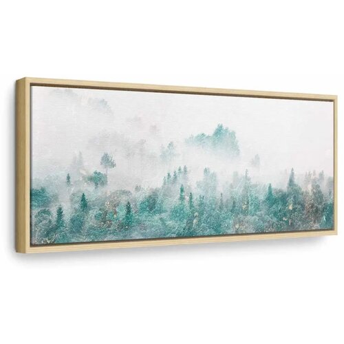  Slika - Turquoise Valley (1 Part) Narrow 150x50 U prirodnom drvenom okviru Cene
