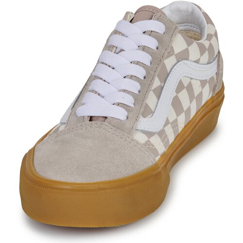 Vans Nizke superge Old Skool Gum check Mushroom Bež Slike