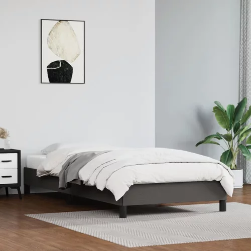 vidaXL Okvir za krevet sivi 90x190 cm od umjetne kože